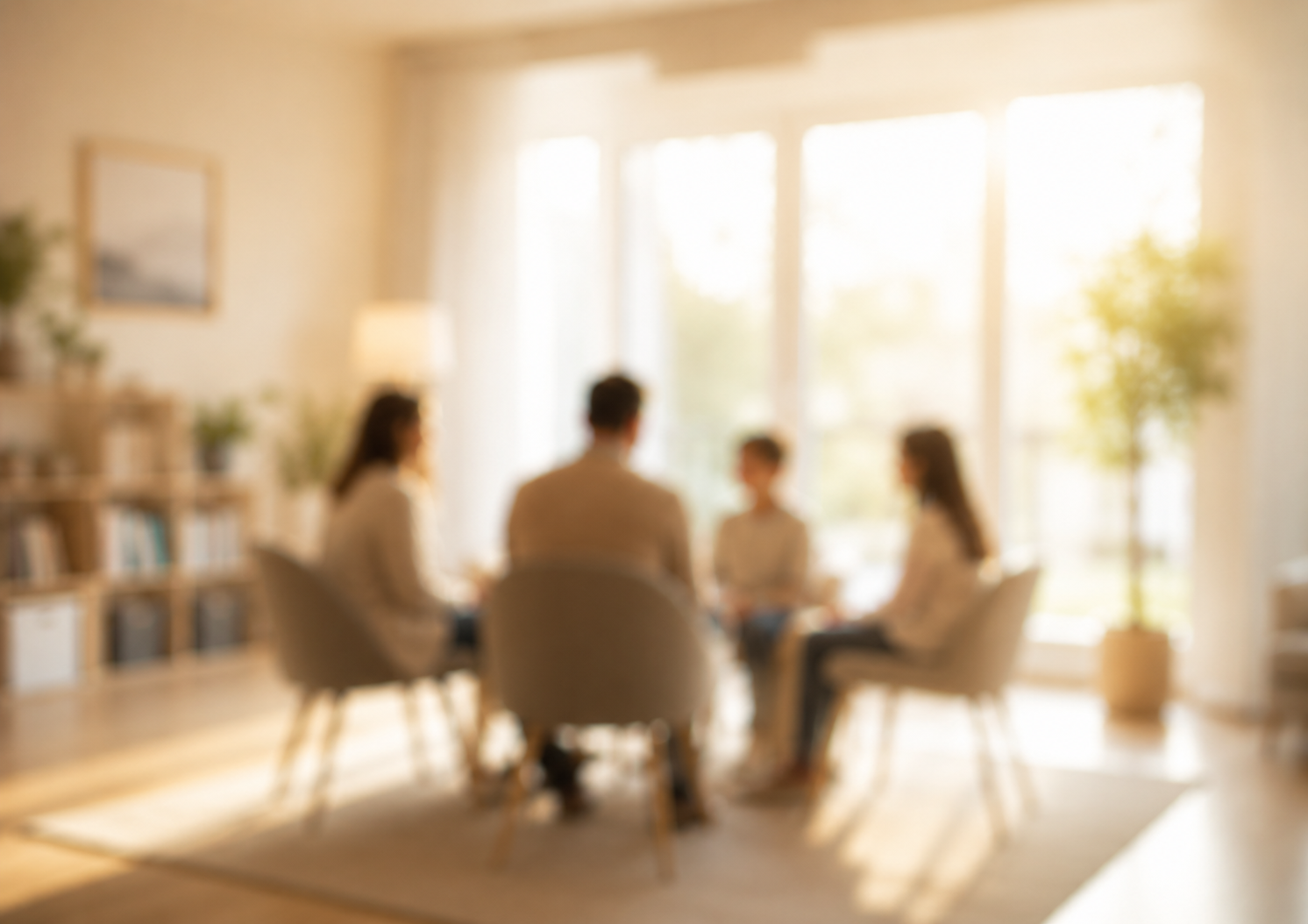 Helle, warme Familienatmosphäre